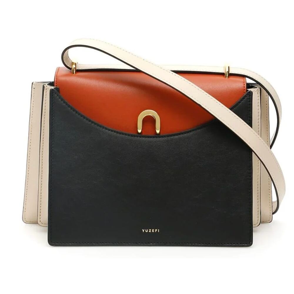 Yuzefi Black and Tan Shoulder Bag